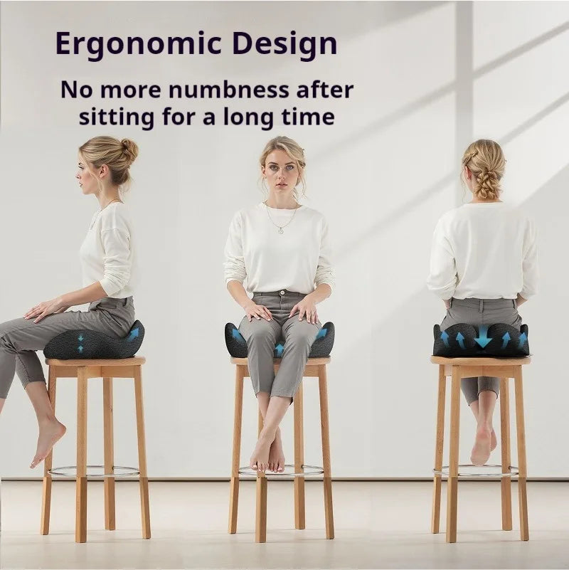 Ergonomic Memory Foam Seat Cushion | U-Shape Chair Pad Memory Foam Seat Cushion QXL