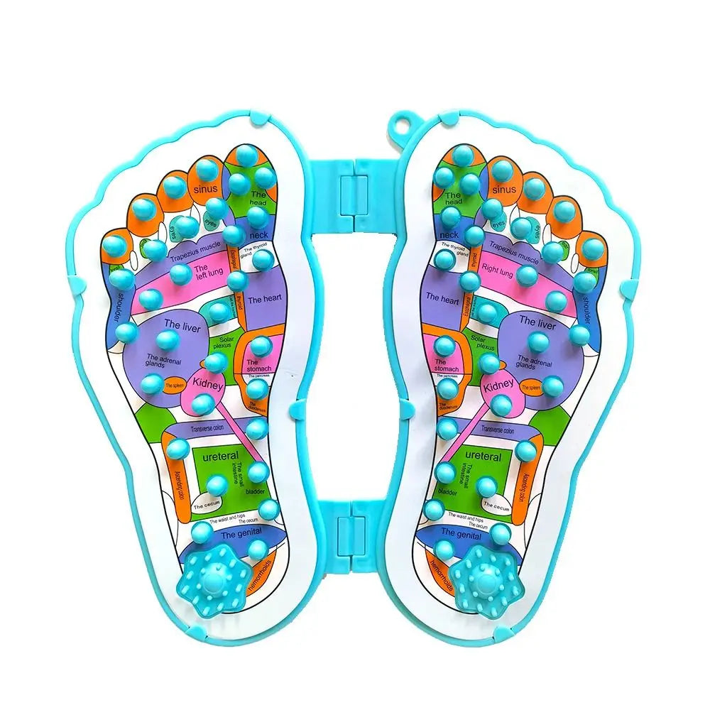Acupressure Foot Massage Mat | Shiatsu Reflexology Pad Foot Massage Mat QXL English version-