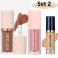 Beauty Glazed 3-Pc Waterproof Makeup Set – Blush, Contour & Foundation Liquid Makeup Set QXL SET 2