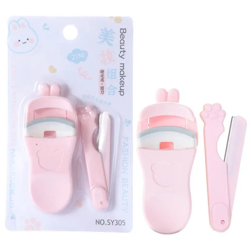 Wide Angle Eyelash Curler | Lasting Curl Makeup Tool Eyelash Curler QXL pink