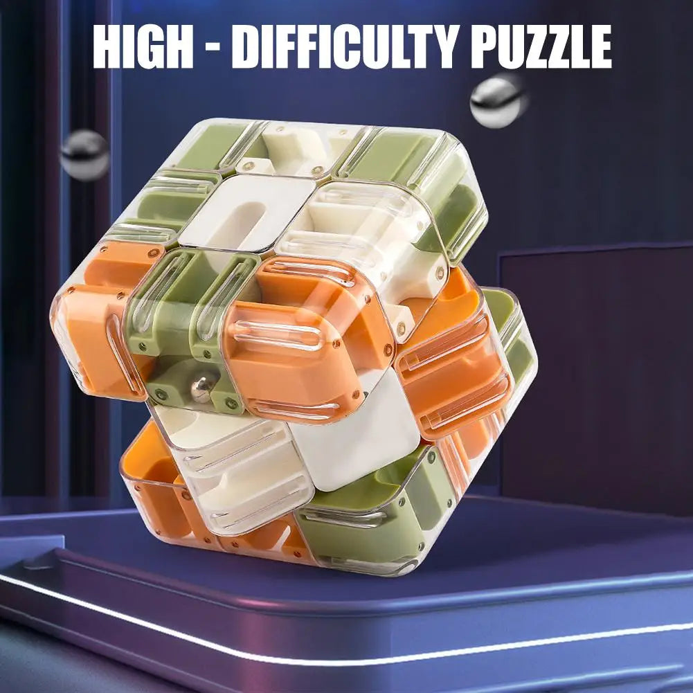 3D Maze Cube Ball Puzzle – Logic & Spatial Thinking Toy Puzzle Cube Toy QXL