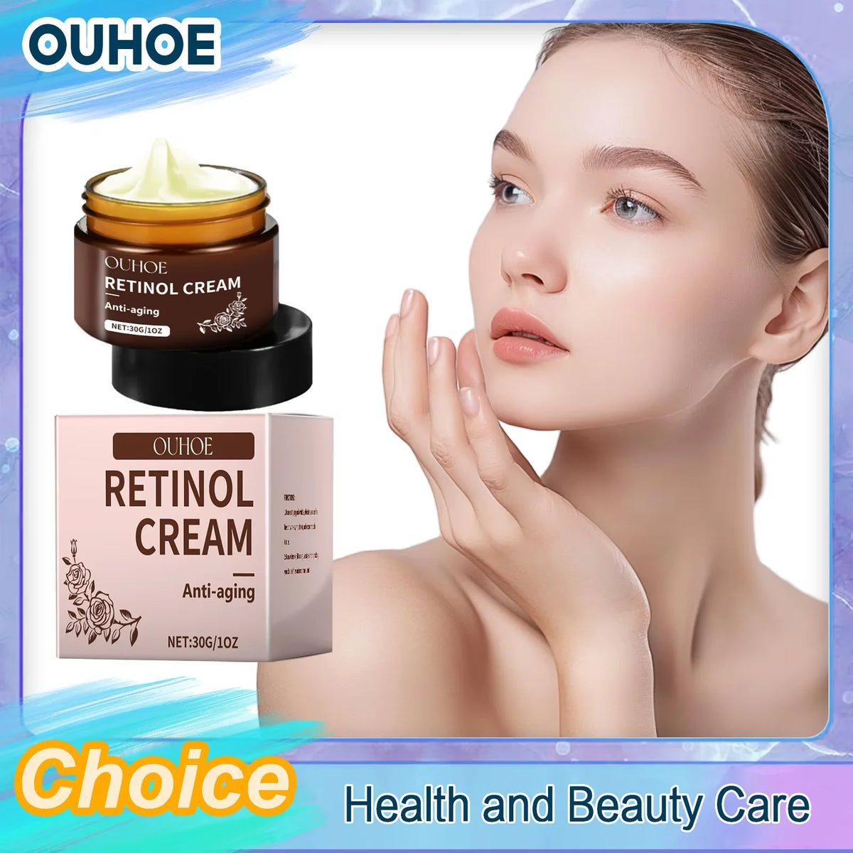 OUHOE Retinol Face Cream – Anti-Aging, Firming & Hydrating 30g Anti-Aging Face Cream QXL