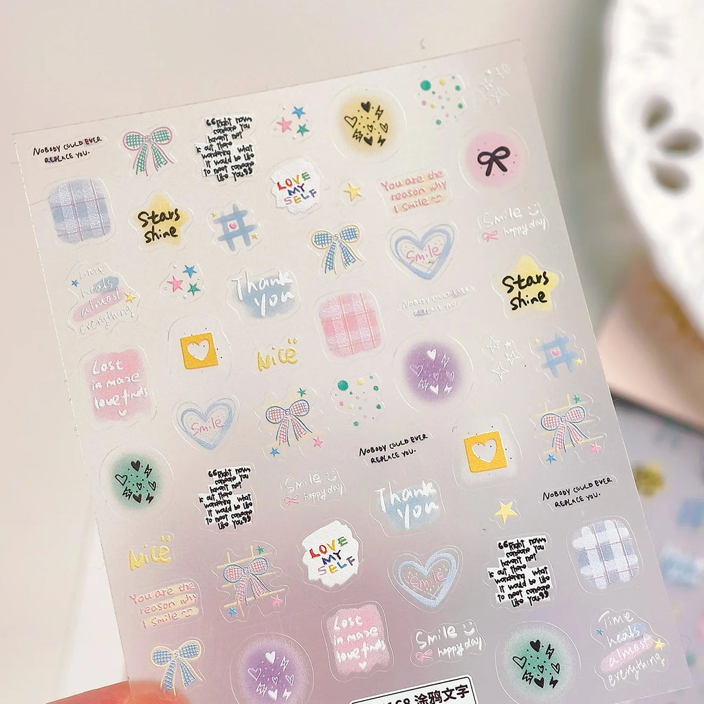 5D Nail Stickers – Bow Floral Rhinestone Pearl Tassel Decals Nail Art Stickers QXL TS4168