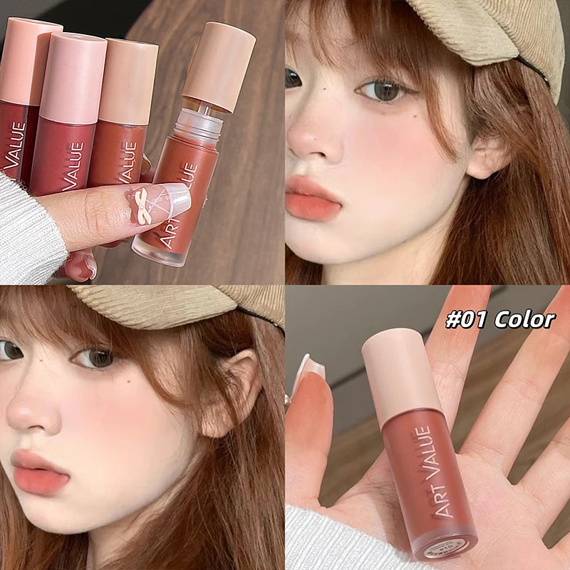 ART VALUE Dual-Use Lip & Cheek Blush Stick | Tint & Contour Cream Blush Stick QXL