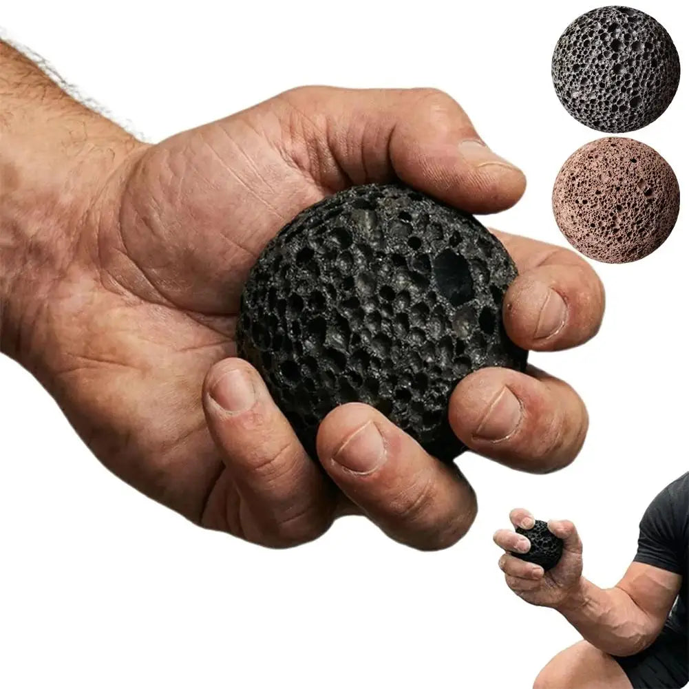 Natural Lava Stone Grip Ball 5cm | Callus & Strength Training Grip Strength Trainer QXL