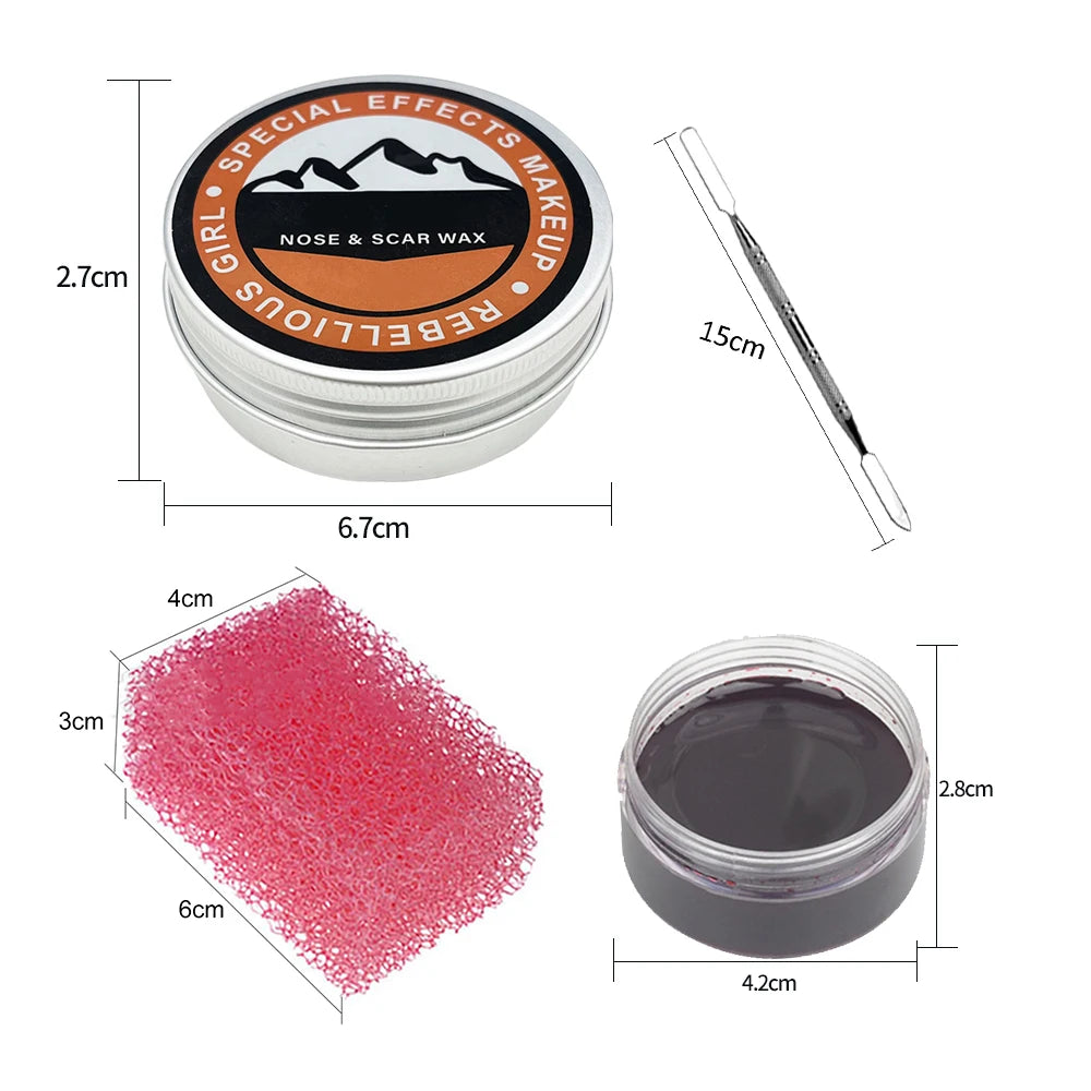 SFX All-in-One Face & Body Paint Kit | 26 Colors + FX Wax SFX Face Paint Kit QXL
