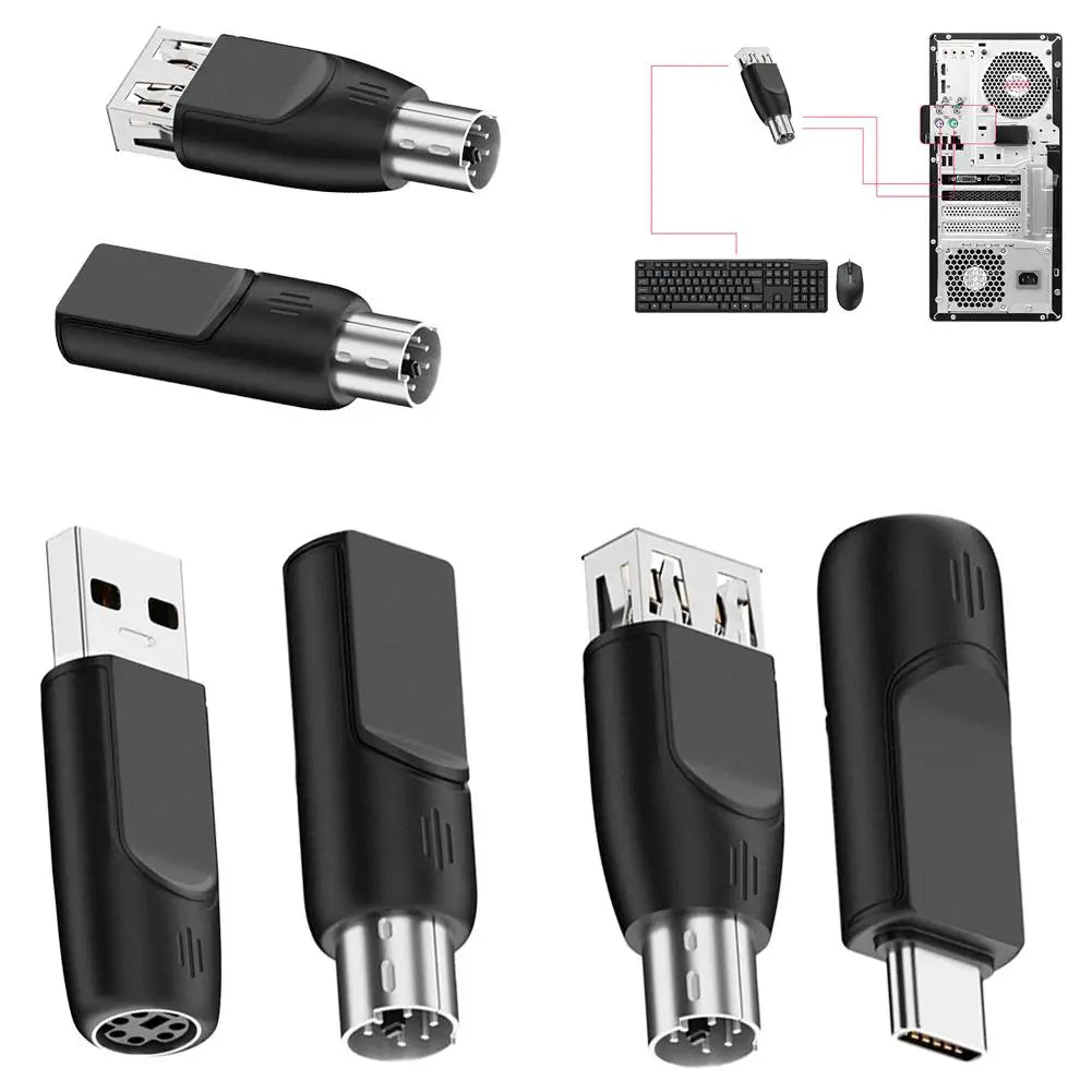 PS/2 to USB Adapter | Keyboard & Mouse Converter PS/2 to USB Adapter QXL
