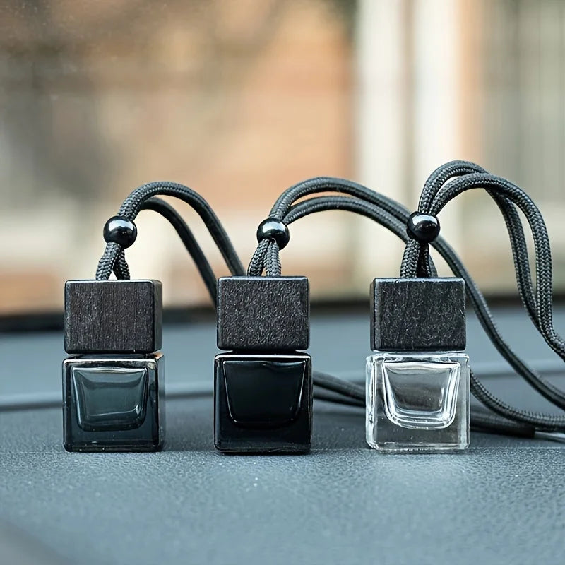 Refillable Car Essential Oil Diffuser Bottle | Tinted Square Cap Car Fragrance Diffuser QXL