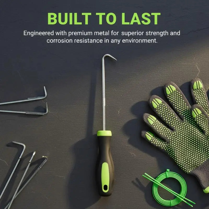 Handheld U-Shape Metal Weeding & Soil Aerator Hook Tool Garden Hand Tool QXL