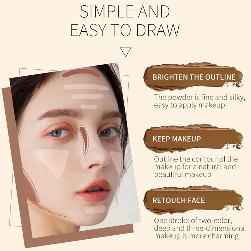 Dual-Tip Contouring & Highlighter Stick | All Skin Types Contouring Stick QXL