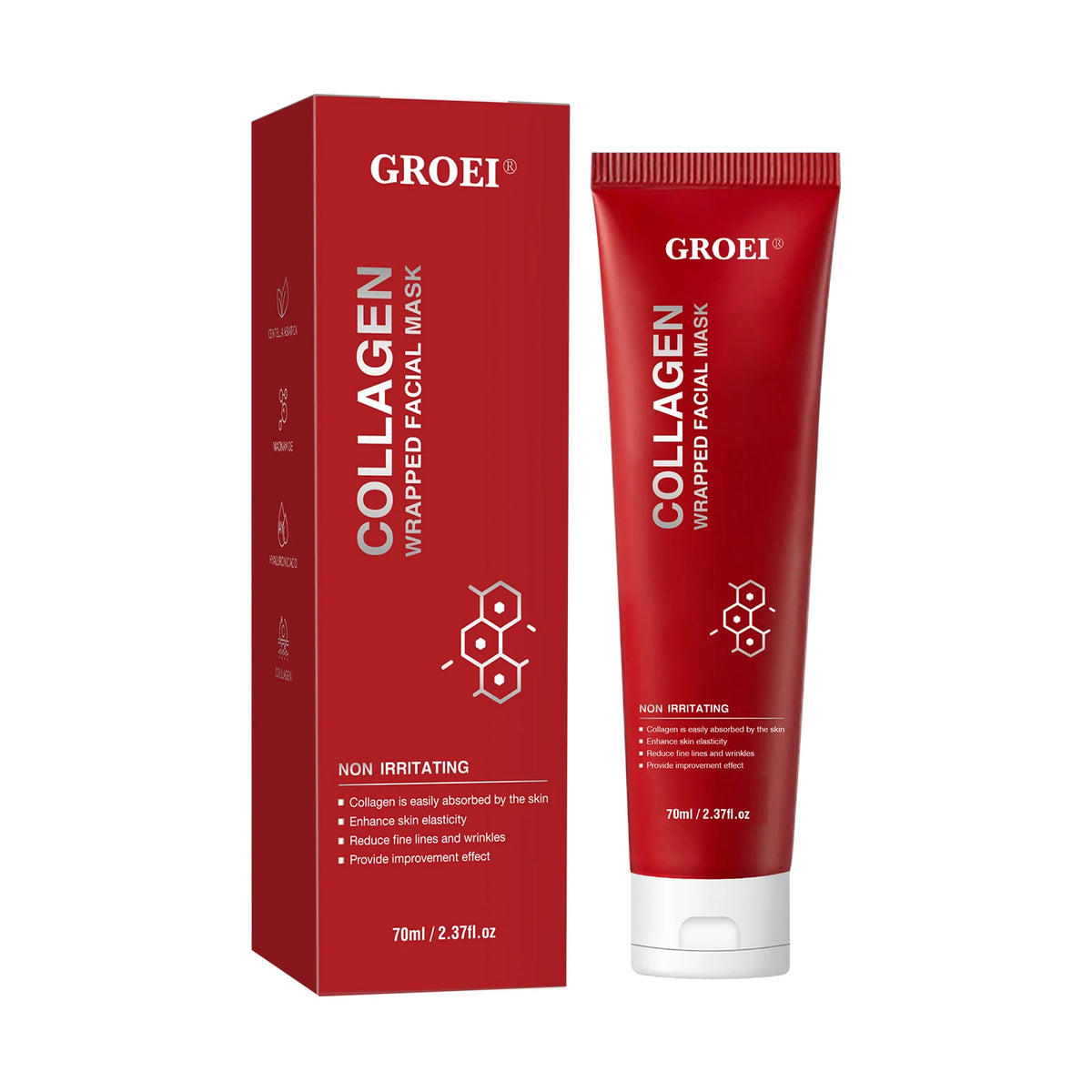 Korean Collagen Peel-Off Mask – Hydrating & Firming Gel Peel-Off Face Mask QXL 70 ml