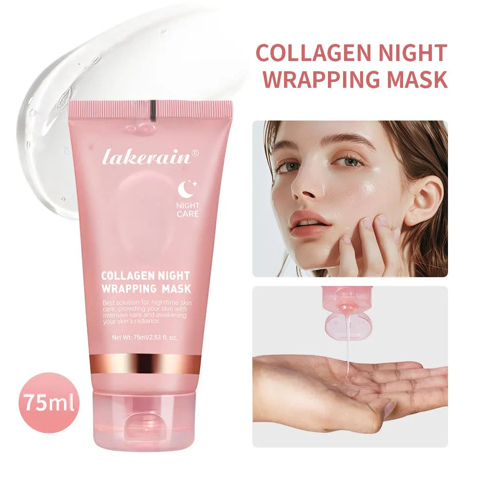 Collagen Peel-Off Night Face Mask – Firming & Hydrating Peel-Off Face Mask QXL Pink