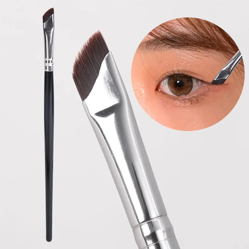 Ultra-Thin Sickle Eyeliner Brush | Oblique Angle Liner Tool Eyeliner Makeup Brush QXL