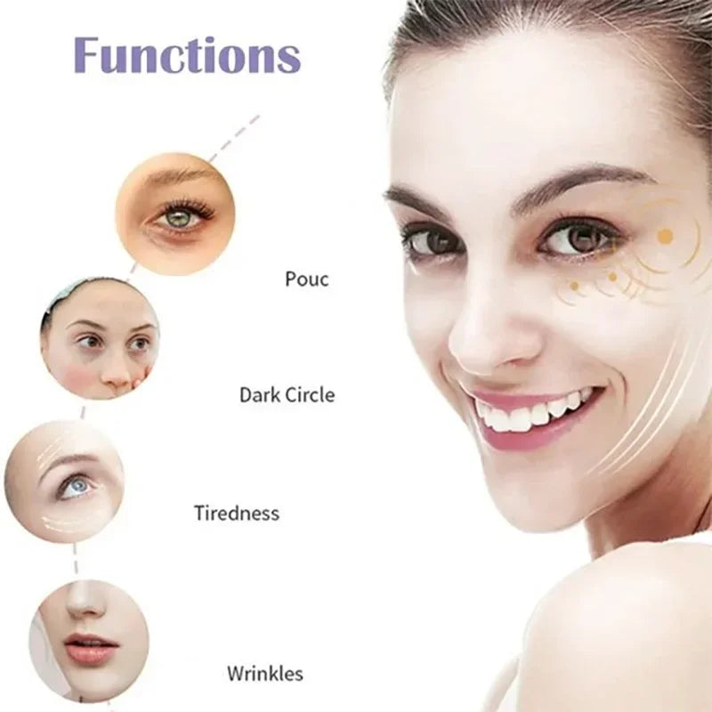 4-in-1 Electric Eye Massager | Micro-Vibration Beauty Wand Electric Eye Massager QXL