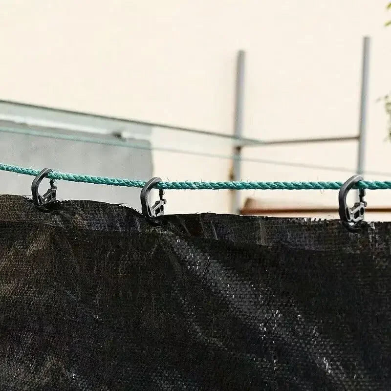 12-Pack Heavy Duty Shade Cloth Clips | Garden & Greenhouse Shade Net Clips QXL