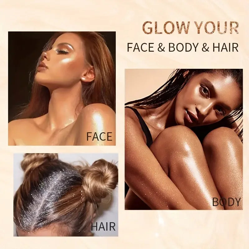 Holographic Glitter Body & Hair Highlighting Spray 180ml Body Glitter Spray QXL
