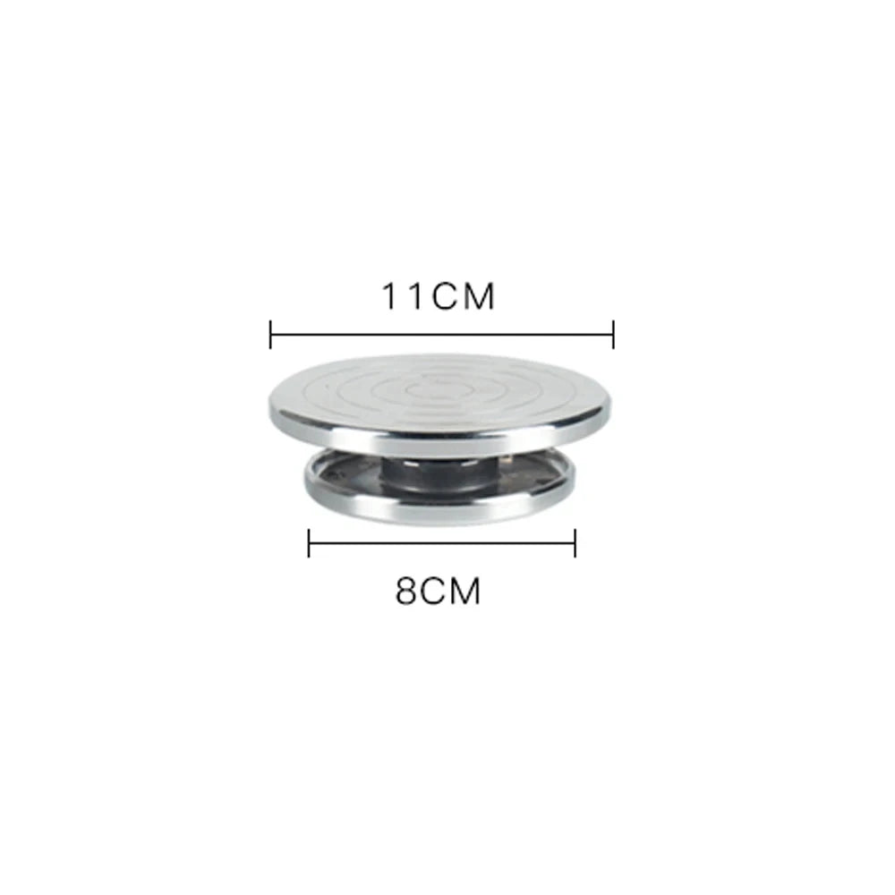 Aluminum Alloy Double-Sided Sculpting Turntable | 5 Sizes Sculpting Turntable QXL 11cm