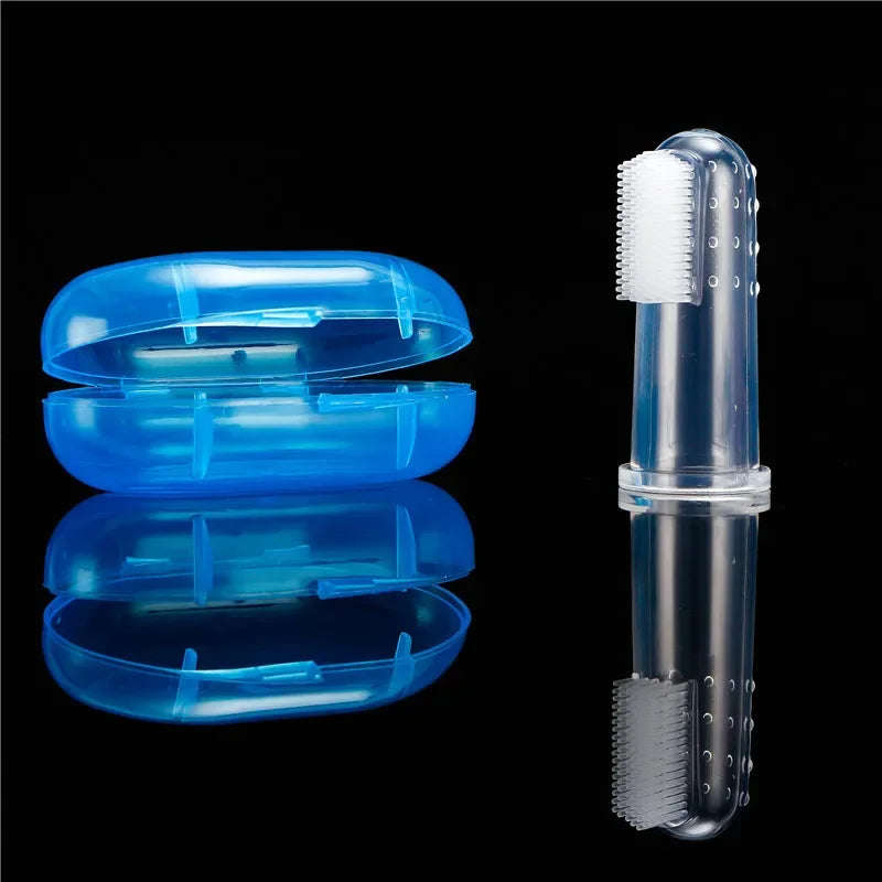 Soft Silicone Pet Finger Toothbrush for Dogs & Cats Pet Finger Toothbrush QXL