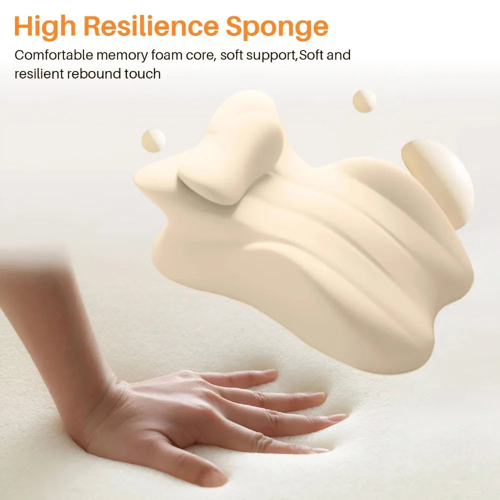 Memory Foam Wedge Pillow | Multi-Position & Removable Cover Wedge Support Pillow QXL