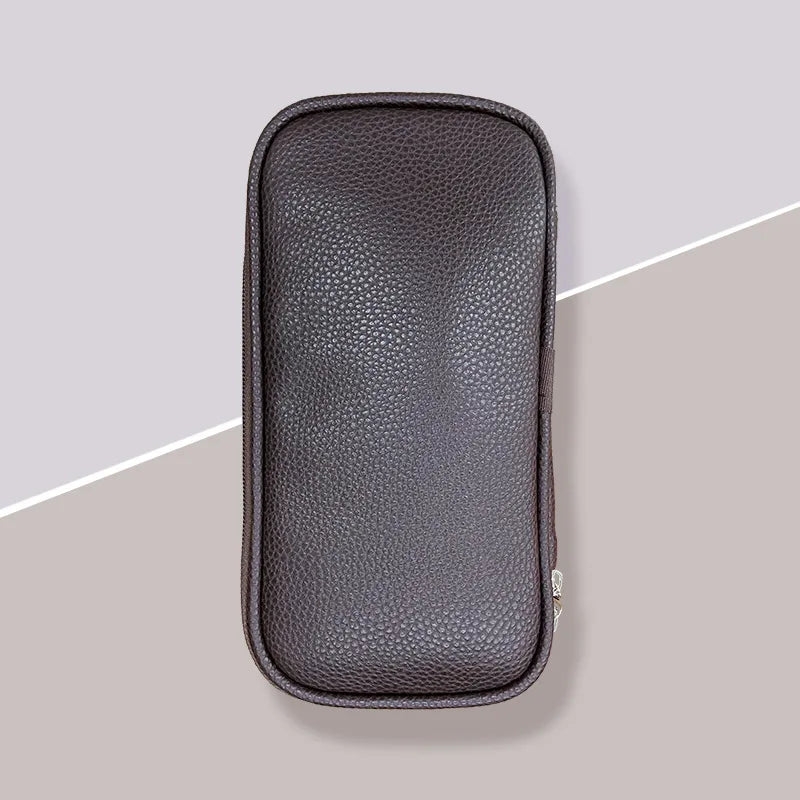 Portable Makeup Brush Storage Bag | PU & Polyester Organizer Makeup Brush Bag QXL