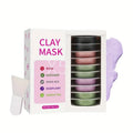 VERONNI 10-Pack Clay Face Masks | Rose, Green Tea, Eggplant Clay Face Mask QXL Pink