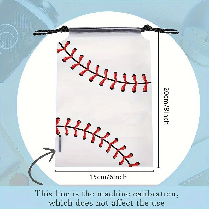 Baseball Drawstring Bag | Cotton Gift, Party & Storage Bag Drawstring Storage Bag QXL