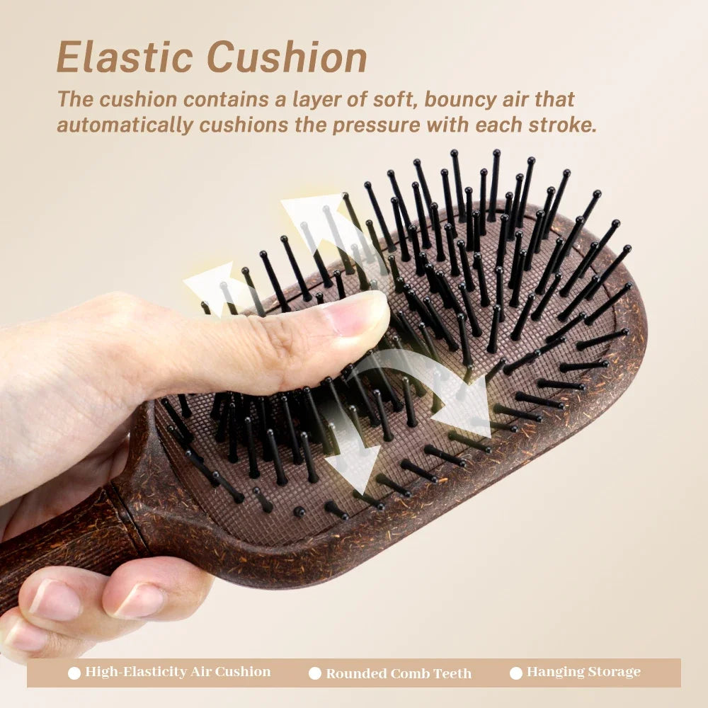 Wheat Straw Air Cushion Massage Comb – Anti-Static Hair Care Cushion Massage Comb QXL