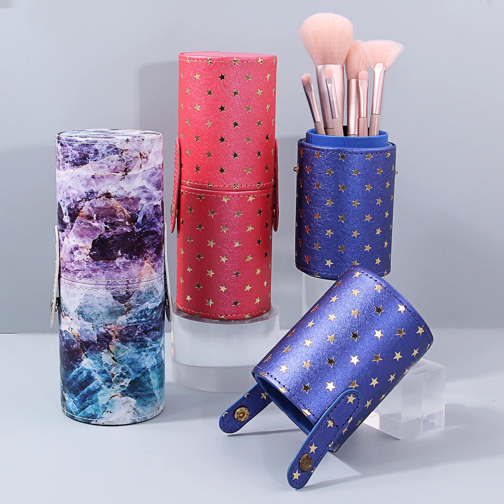 KOSSHOW PVC Makeup Brush Holder | Travel Storage Bag Makeup Brush Bag QXL