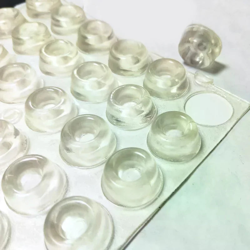 12-Pack Transparent Self-Adhesive Door Stopper Bumper Pads Door Bumper Pads QXL