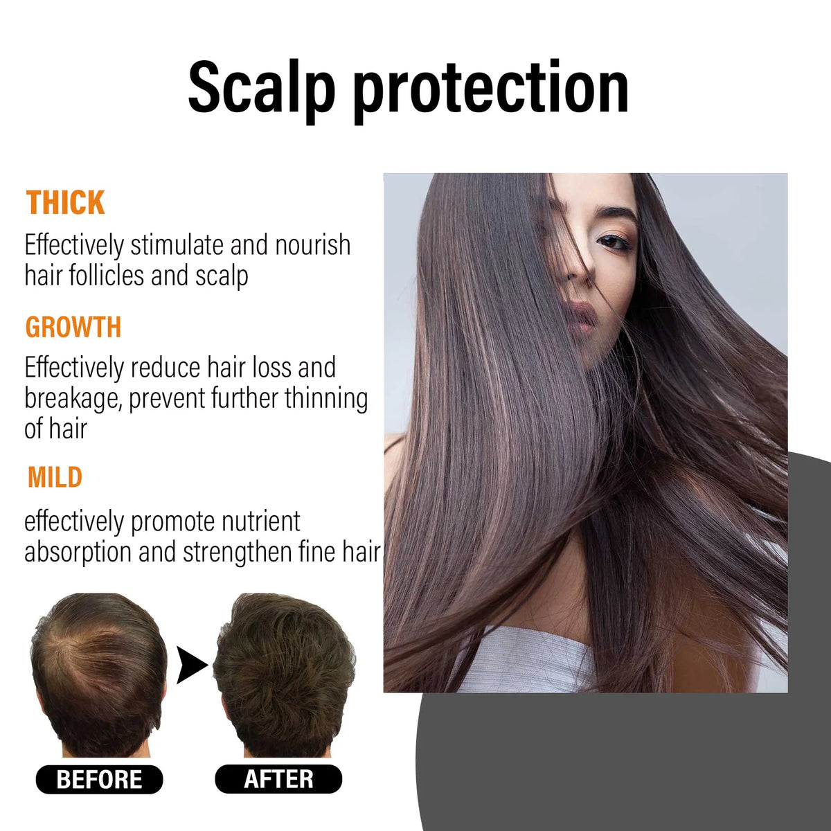 HOEGOA Ginger Hair Growth Serum Oil – Nourishing Scalp Essence Hair Growth Serum QXL