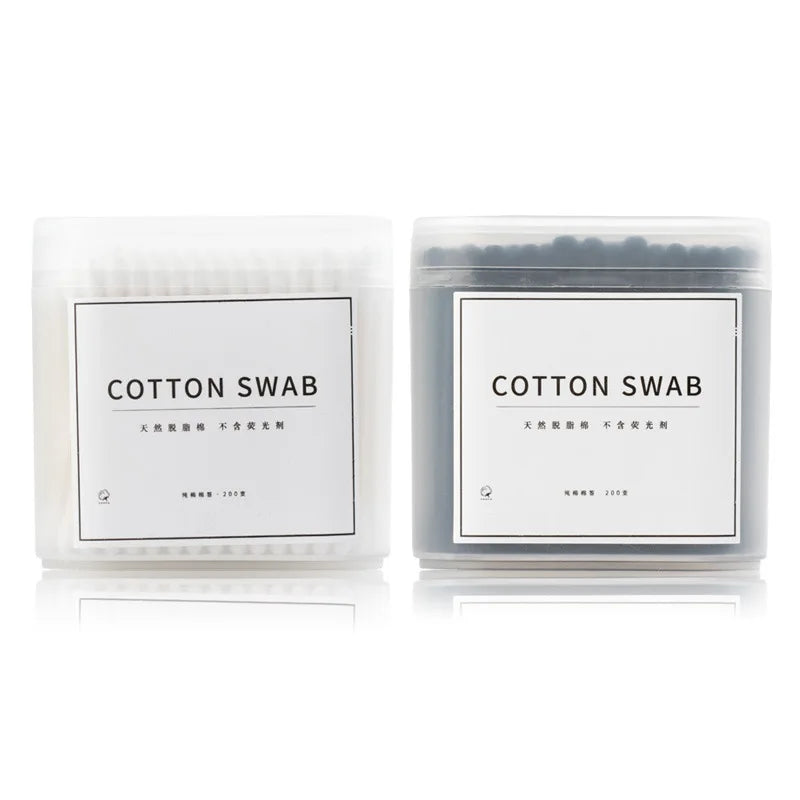 200-Count Double-Tip Cotton Swabs | Paper Stick Makeup Buds Cotton Swabs QXL