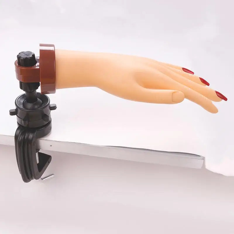 Adjustable Nail Practice Hand with Desktop Bracket | Mannequin Nail Practice Hand QXL