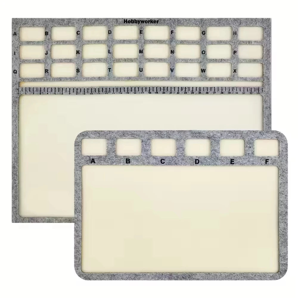 Felt Bead Mat with Compartments | DIY Jewelry Making Tool Jewelry Beading Mat QXL