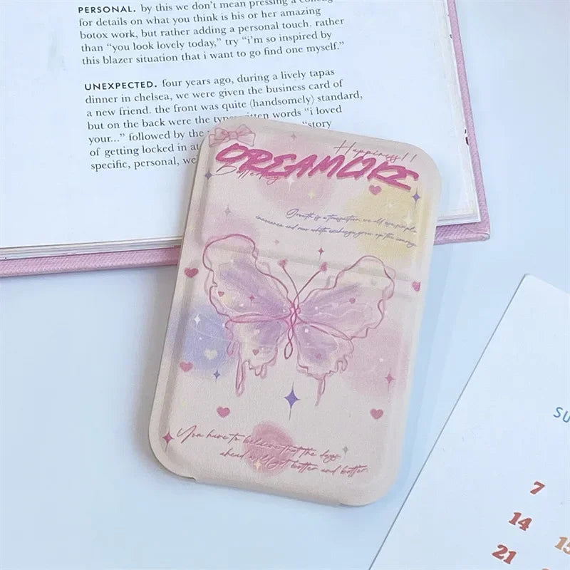 Butterfly Foldable Compact Makeup Mirror | Portable Travel Mini Compact Makeup Mirror QXL A