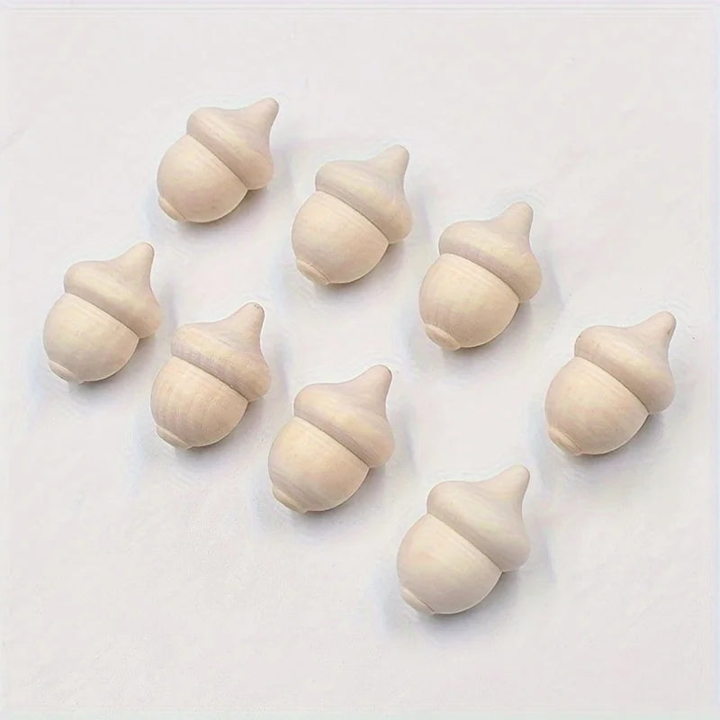 Wooden Painted Acorn Crafts | Jewelry Making & Decor Accents Wood Craft Decor QXL
