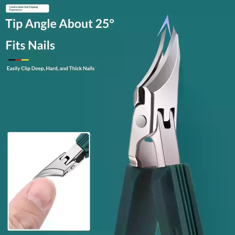 AACAR Wide-Jaw Anti-Splash Nail Clipper Kit | 3-Piece Set Nail Clipper Kit QXL