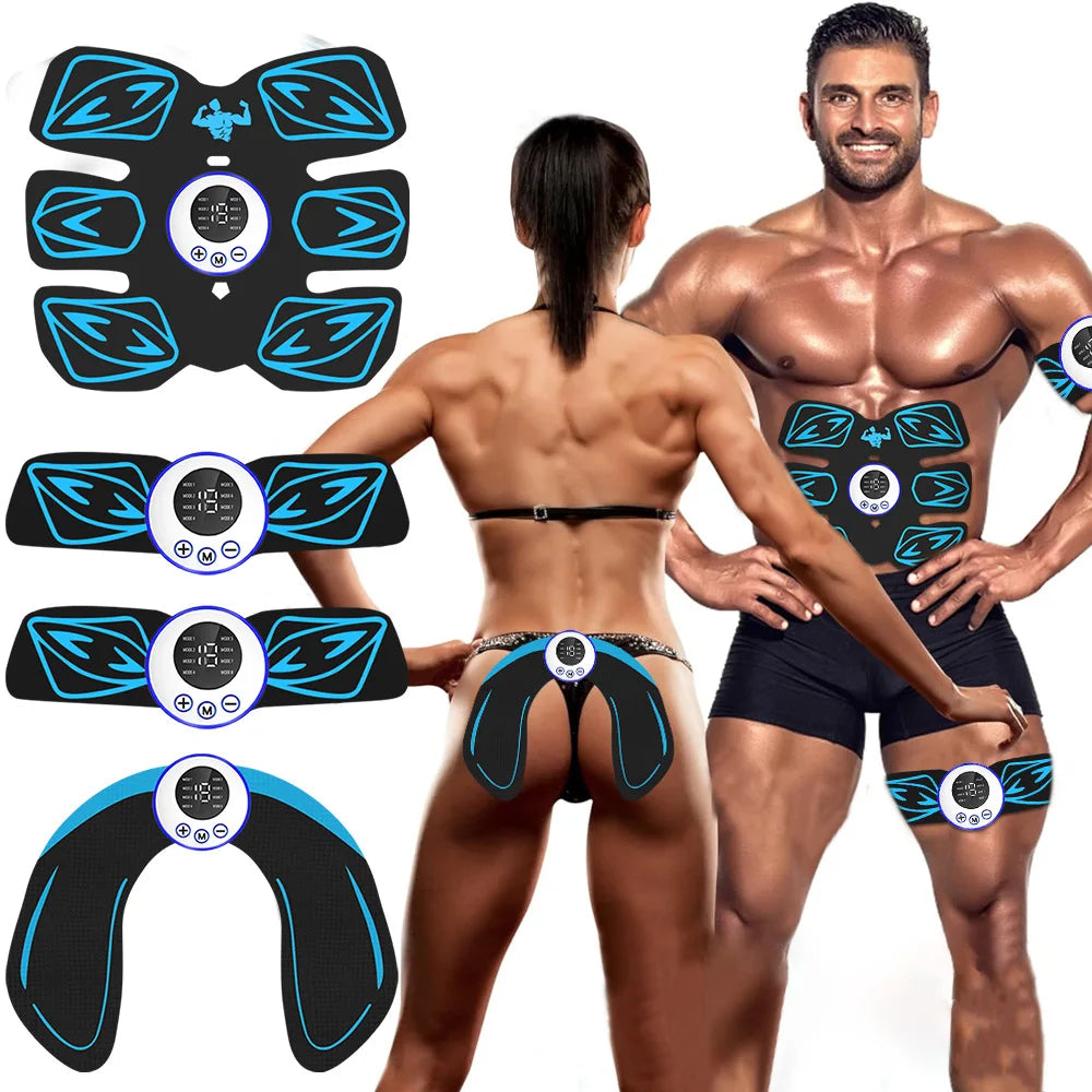 Wireless EMS Abs Stimulator | Rechargeable Core Body Toner EMS Abs Stimulator QXL