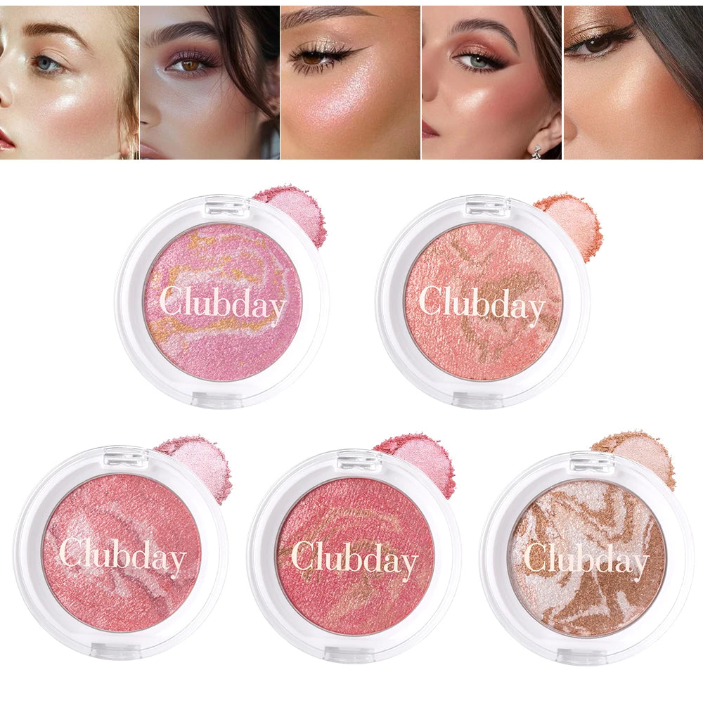 Multi-Color Blush & Highlighter Palette | Pearl Illuminator Blush Highlighter Palette QXL