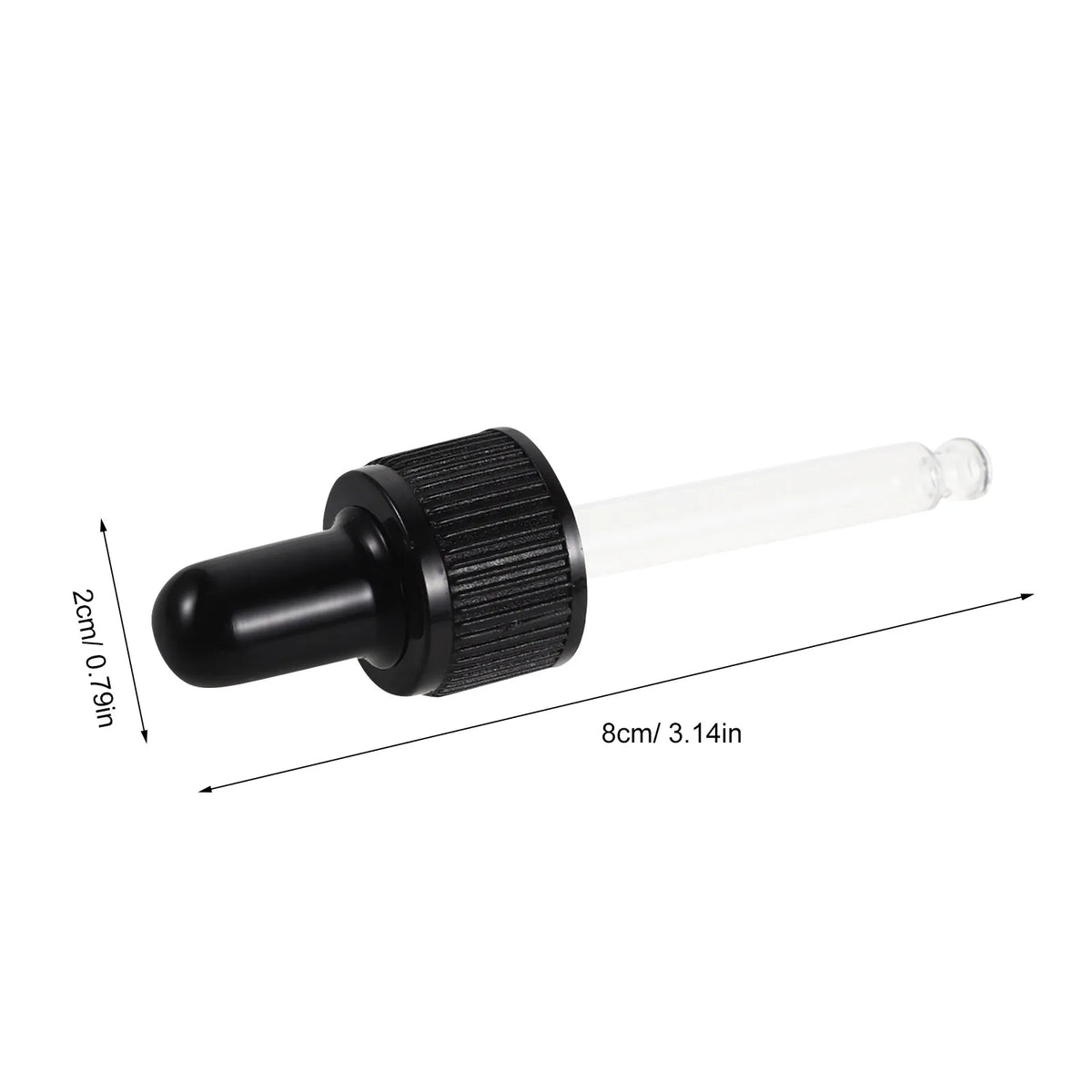 20-Pack Glass Pipette Droppers | Silicone Bulb Leakproof Cap Glass Pipette Dropper QXL