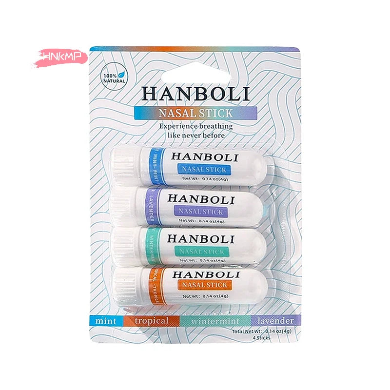 4-Pack Aromatherapy Nasal Inhaler Sticks | Lavender, Mint & Lemon Aromatherapy Inhaler QXL