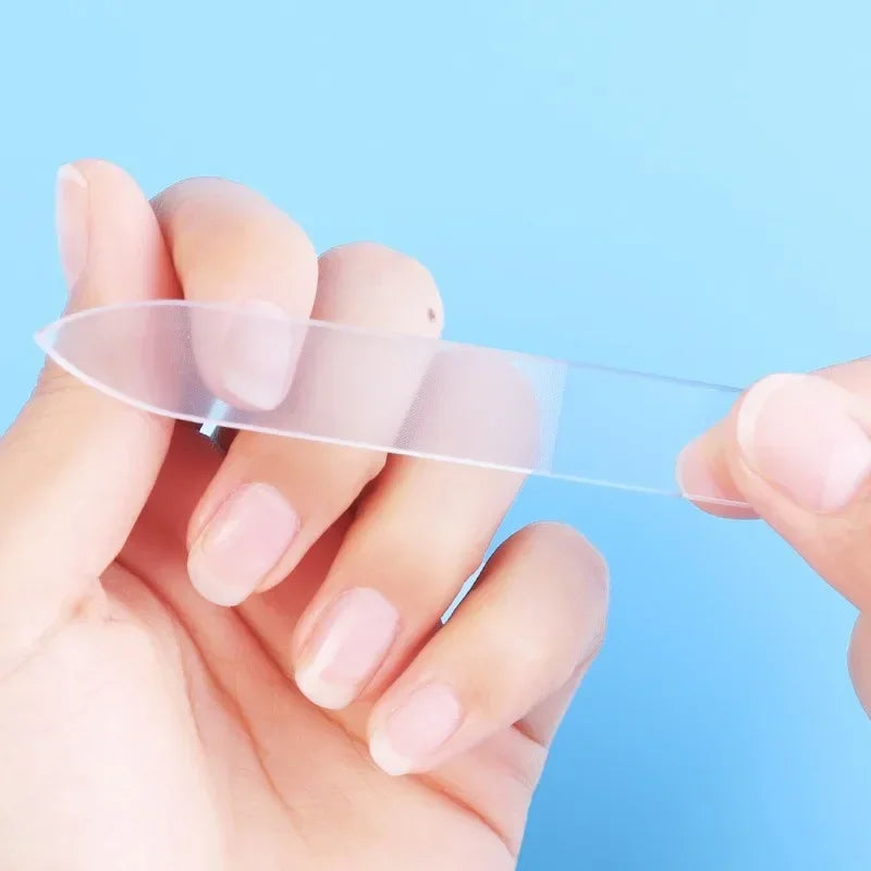 VVOCCI Nano Glass Nail File with Case | Manicure Tool Glass Nail File QXL