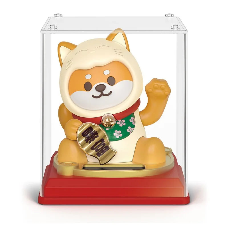 Solar Waving Lucky Cat Ornament | Desk, Car & Home Decor Desk Ornament QXL