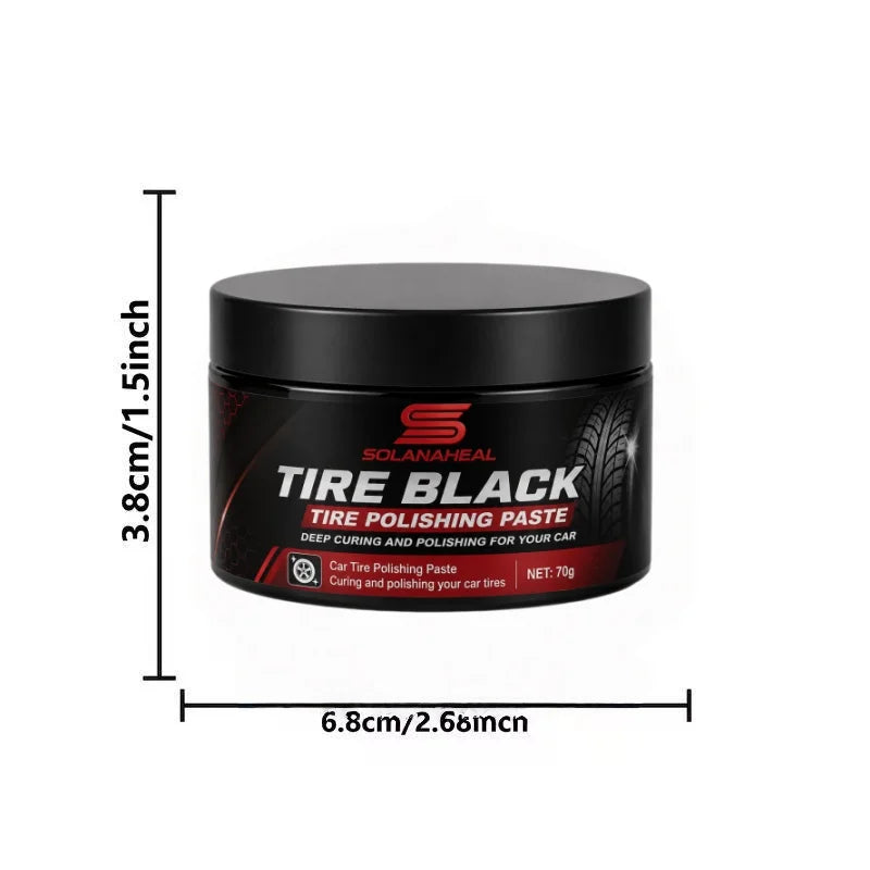 Tire Blackening Polishing Paste | UV Shield & Restore Tire Polishing Paste QXL