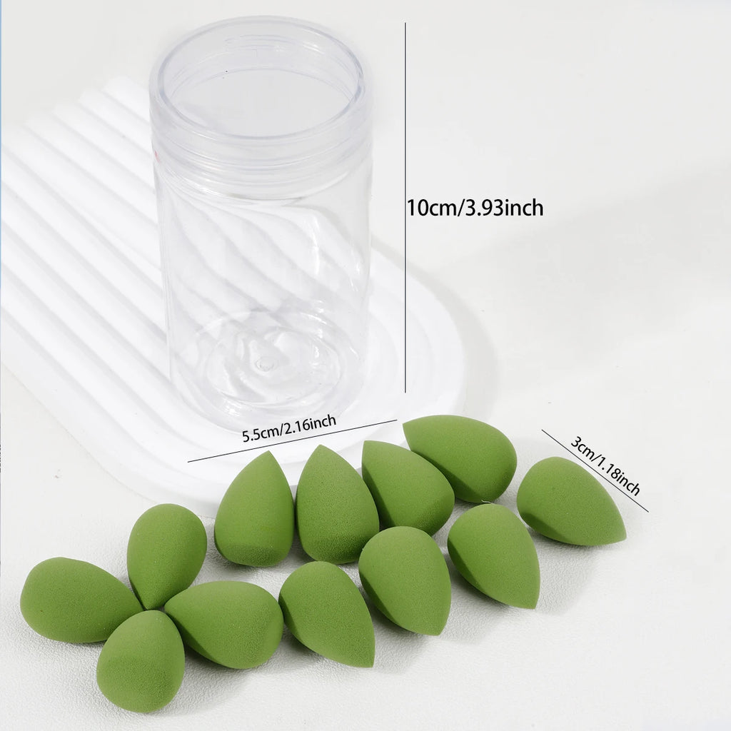 12-Pack Mini Makeup Sponges Wet & Dry Beauty Blender Set Makeup Sponge Set QXL