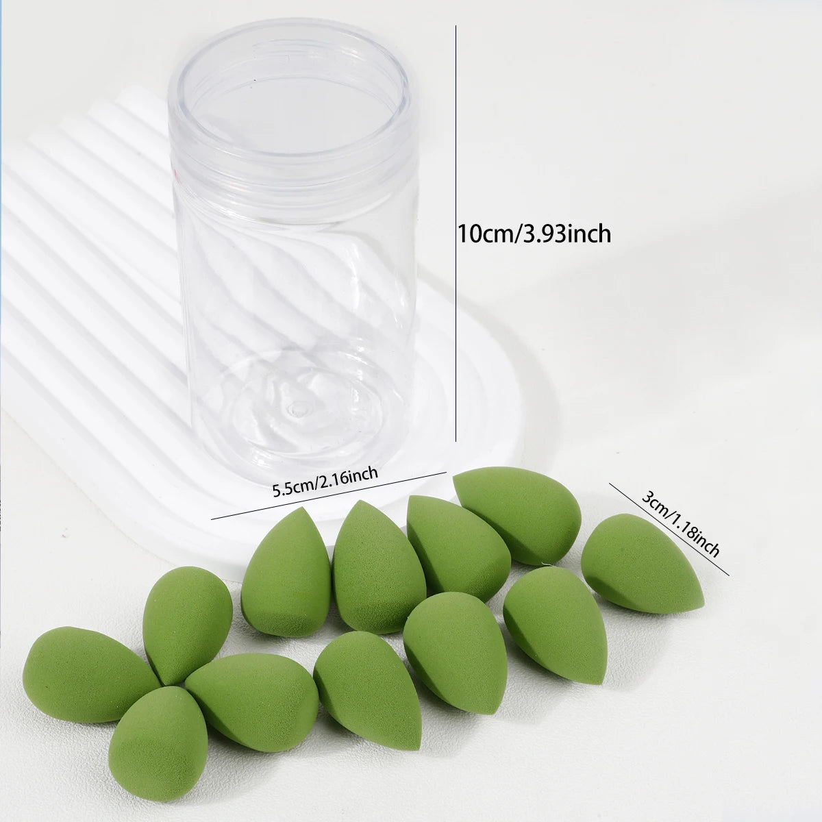 12-Pack Mini Makeup Sponges Wet & Dry Beauty Blender Set Makeup Sponge Set QXL