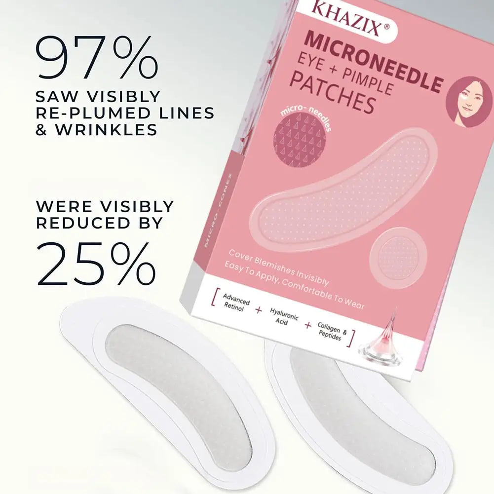 Microneedle Eye Mask & Acne Patch Combo | Hydrating Set Eye Mask & Acne Patch QXL