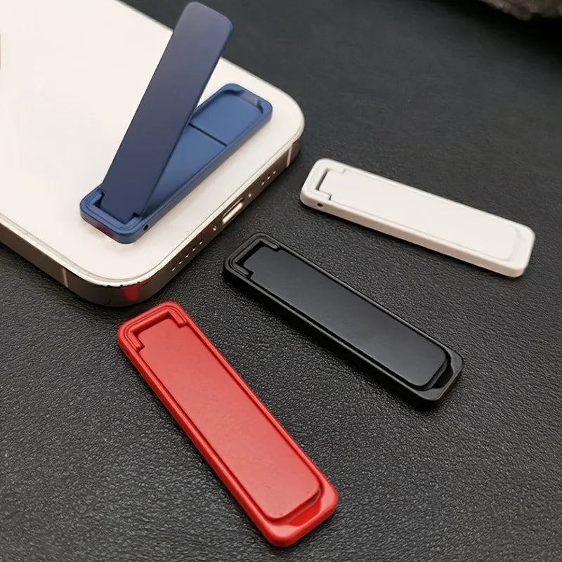 Mini Metal Folding Phone Stand | Adhesive Invisible Desk Holder Phone Stand QXL