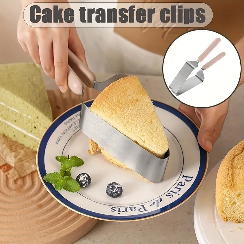 Stainless Steel Cake Slicer & Triangle Cutter Separator Cake Slicer Tool QXL