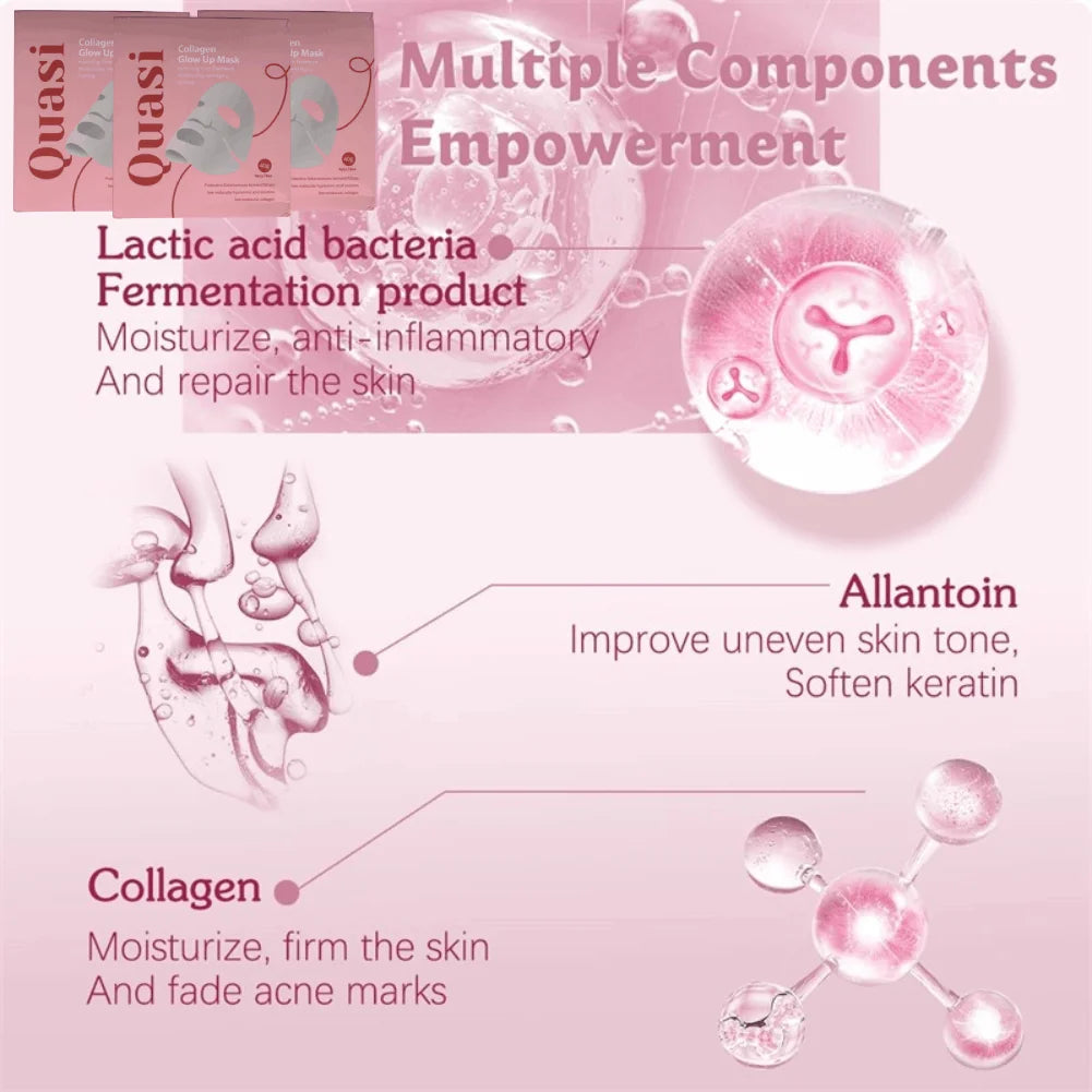 4-Pack Collagen Overnight Face Mask – Hydrating & Brightening Overnight Face Mask QXL