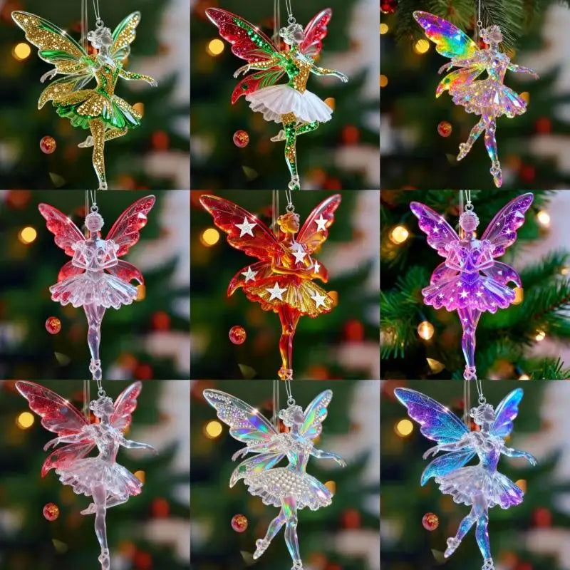 Sparkling Ballerina Acrylic Pendant Charm | Car & Tree Ornament Decorative Pendant Charm QXL